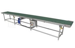 Belt conveyor with central drive