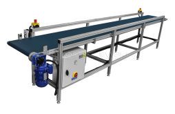 Set of belt conveyors with bands